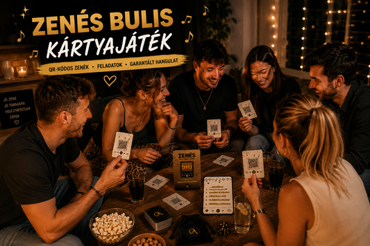 Zenés Bulis Kártyajáték – Dobd fel a bulit zenével és kihívásokkal