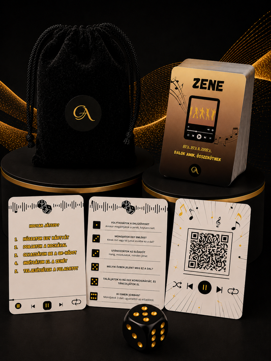 🟡 Bevezető ár! -Zene | QR-kódos zenés kártyajáték